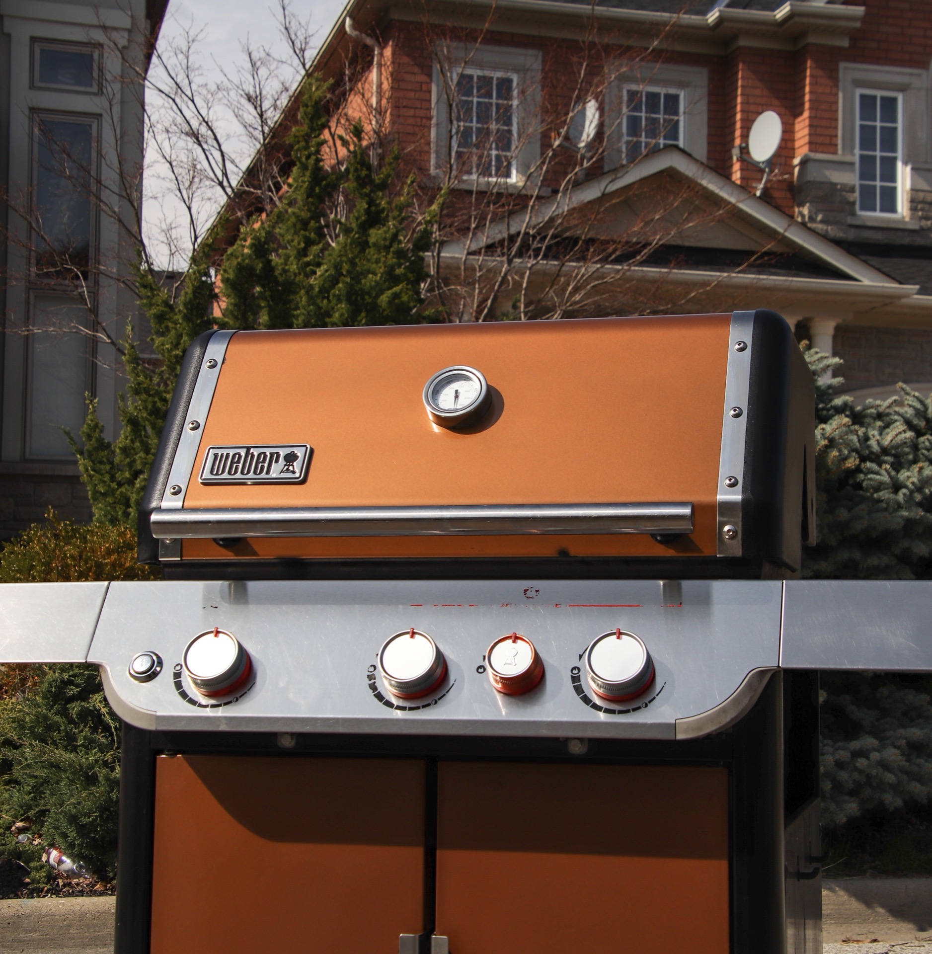 Freshly cleaned Weber BBQ on a GTA driveway